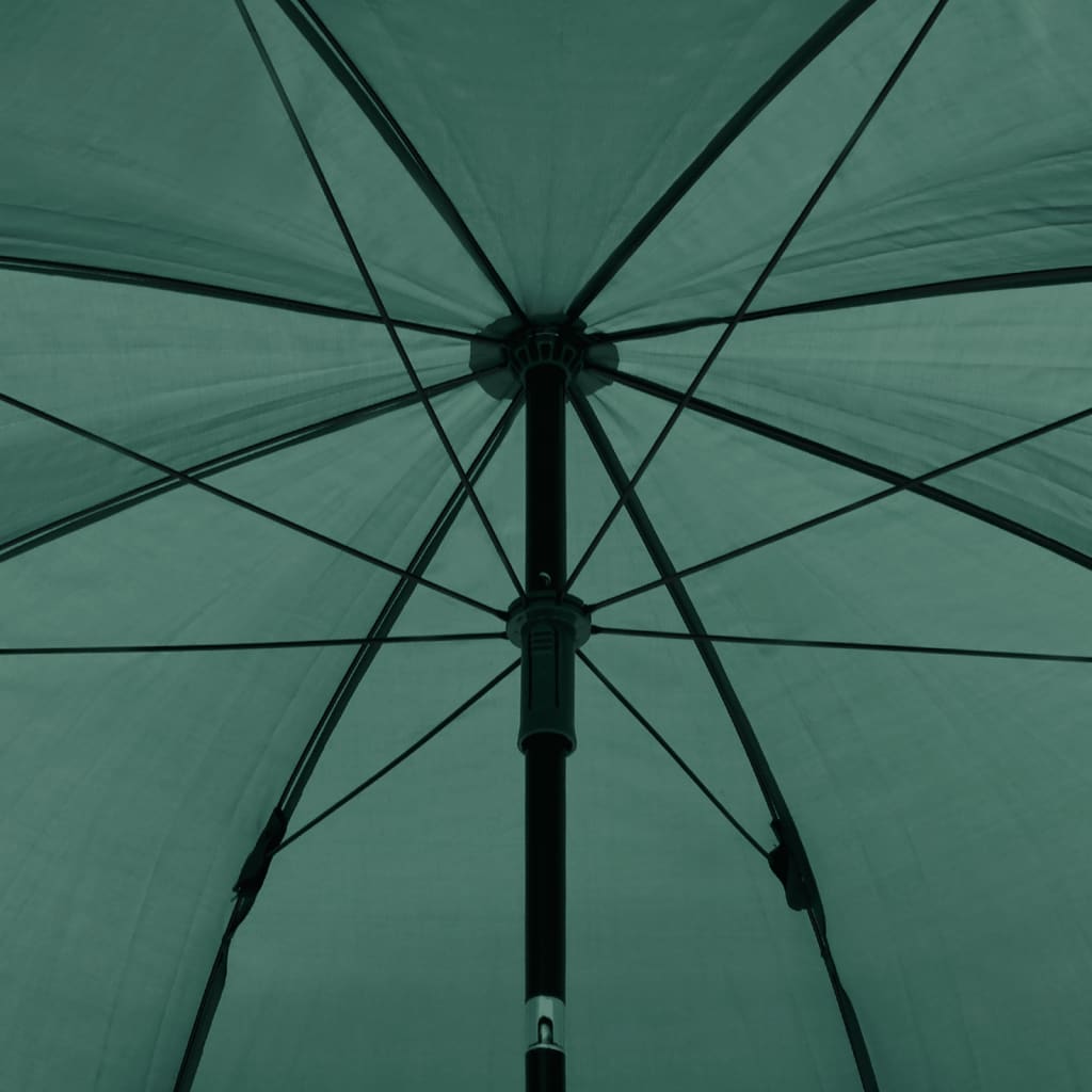 Umbrelă pentru pescuit, verde, 220x193 cm