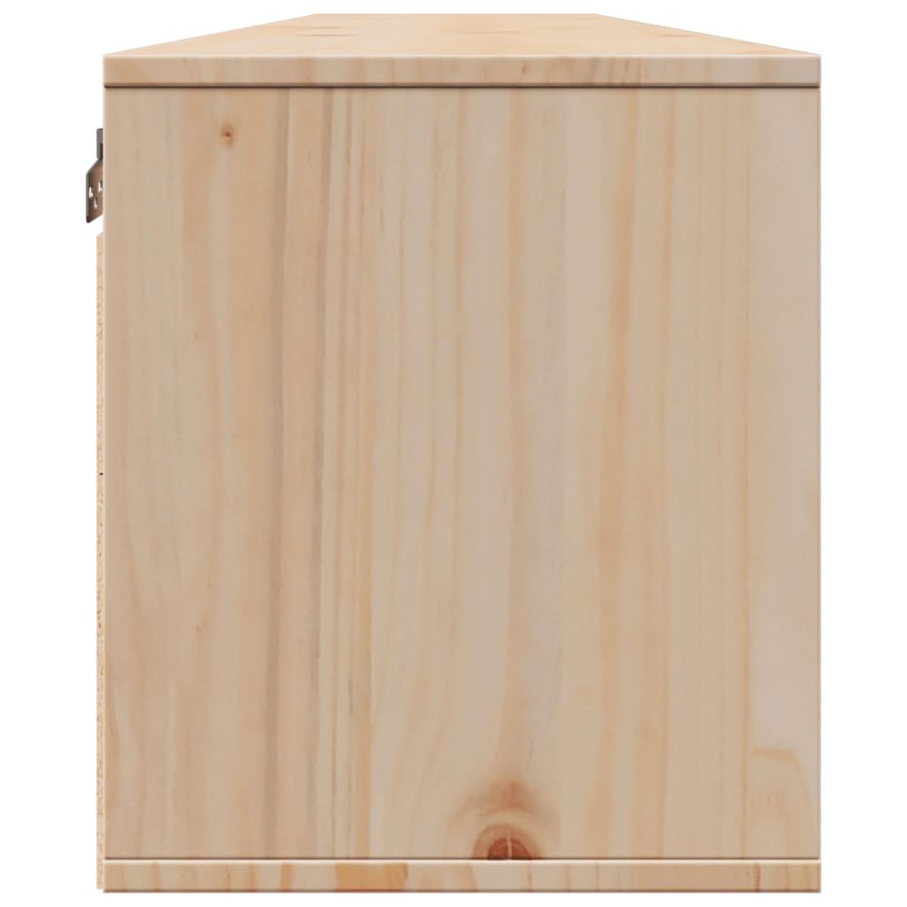 Dulapuri de perete 2 buc.,100x30x35 cm, lemn masiv de pin