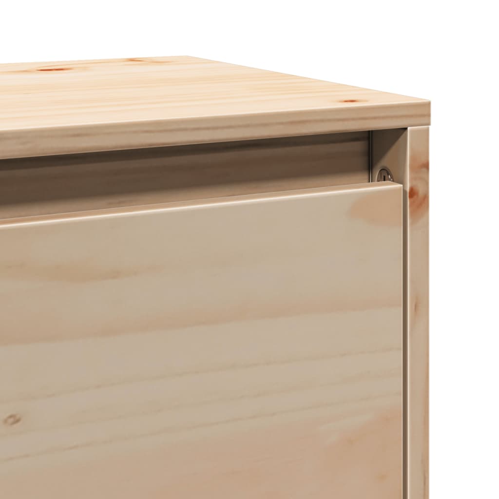 Dulapuri de perete 2 buc.,100x30x35 cm, lemn masiv de pin