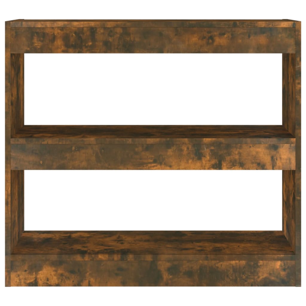 Bibliotecă/Separator cameră, stejar fumuriu, 80x30x72 cm, PAL