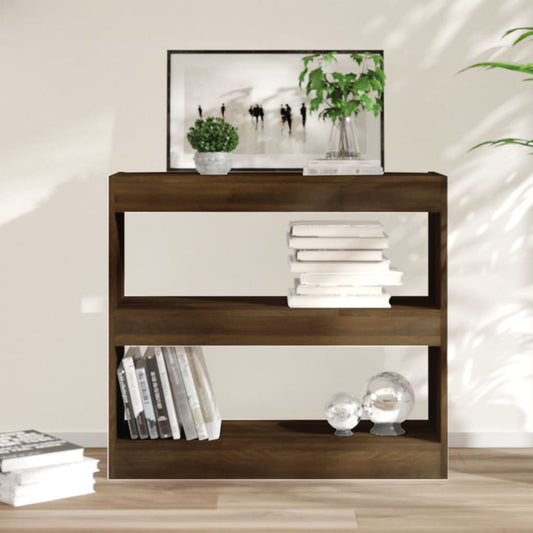 Bibliotecă/Separator cameră, stejar maro, 80x30x72 cm, PAL