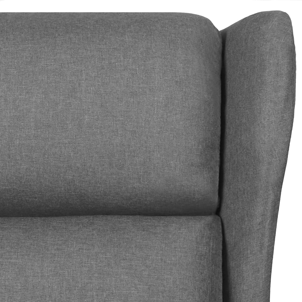 Fotoliu rabatabil, negru, material textil
