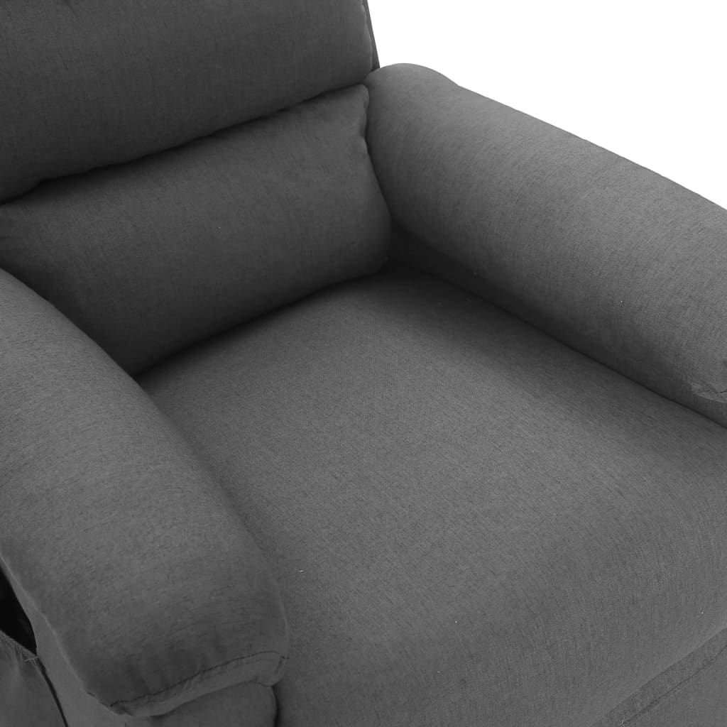 Fotoliu de masaj, gri deschis, material textil
