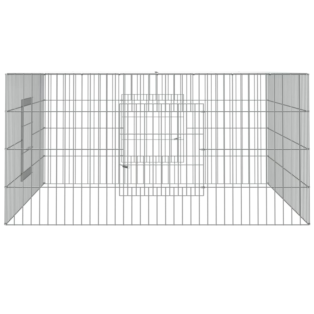 Cușcă pentru iepuri, 110x110x55 cm, fier galvanizat