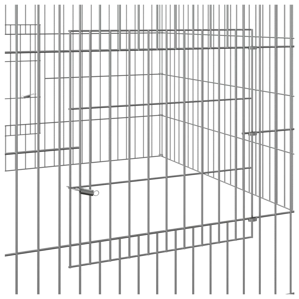 Cușcă pentru iepuri, 110x110x55 cm, fier galvanizat