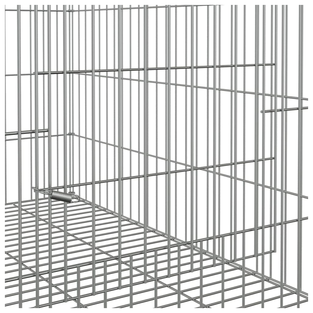 Cușcă pentru iepuri, 78x54x54 cm, fier galvanizat