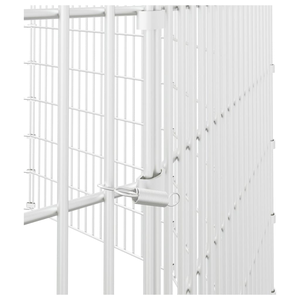 Adăpost pentru animale cu 10 panouri, 54x100 cm fier galvanizat