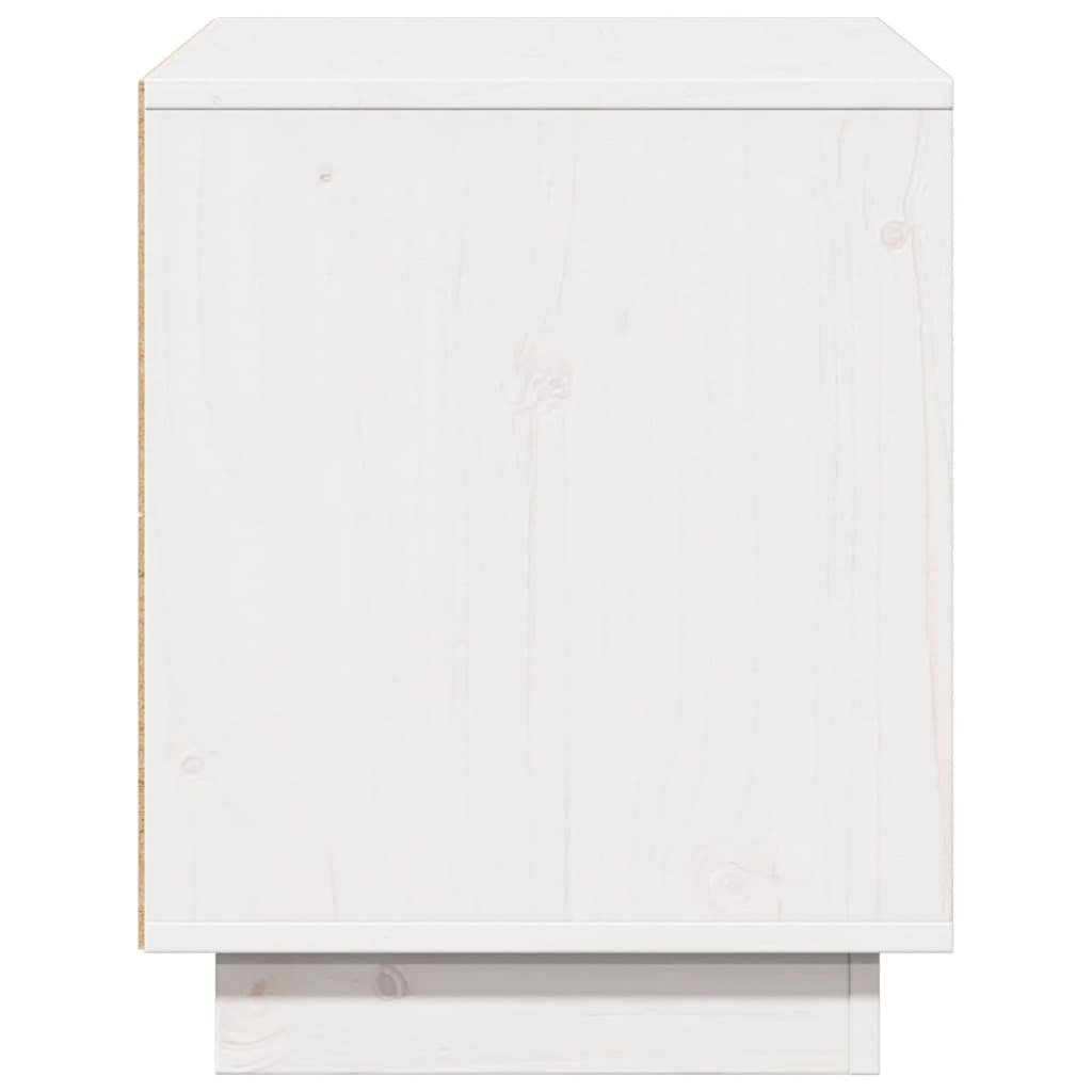 TV sideboard, white, 74x35x44 cm, solid pine wood