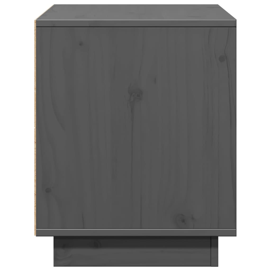 TV sideboard, gray, 74x35x44 cm, solid pine wood