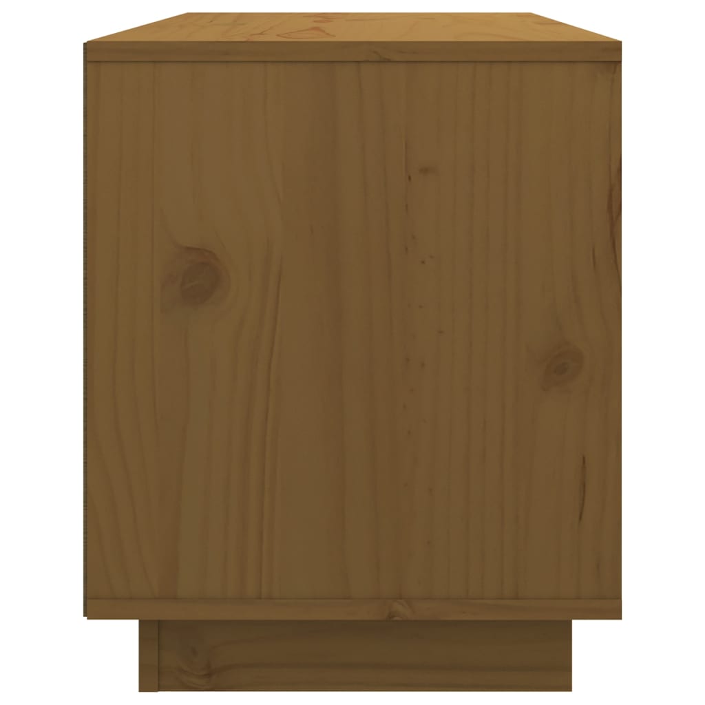 TV chest, honey brown, 74x35x44 cm, solid pine wood