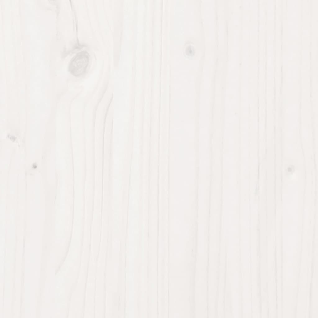 TV sideboard, white, 110.5x35x44 cm, solid pine wood