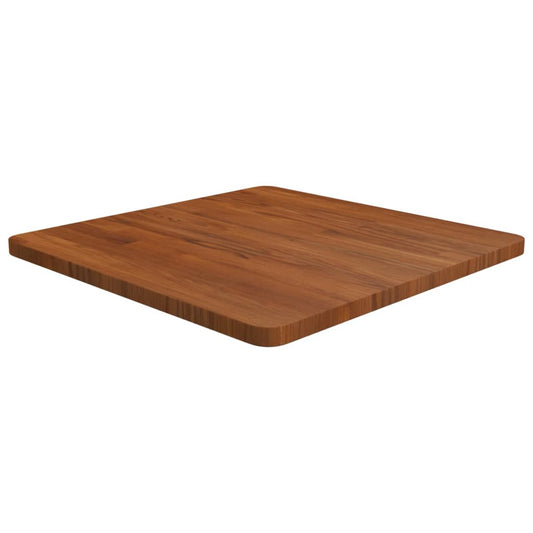 Blat de masă pătrat maro închis 60x60x2,5 cm lemn stejar tratat