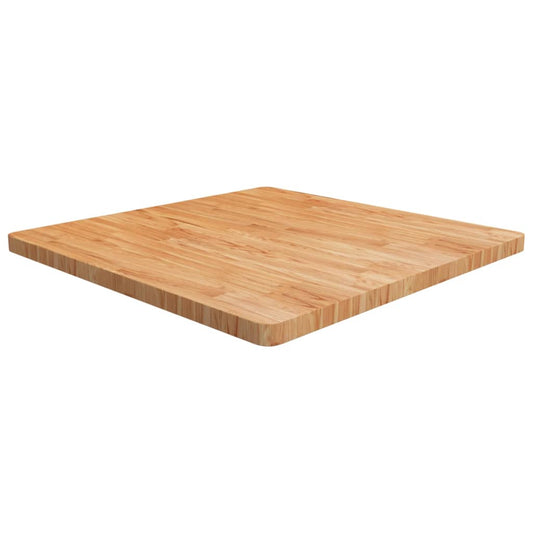 Blat masă pătrat maro deschis 90x90x4cm lemn stejar tratat