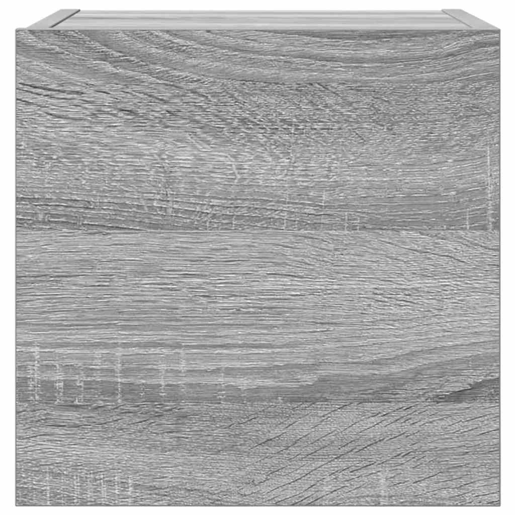 Dulap TV montaj pe perete, 2 buc., sonoma gri, 30,5x30x30 cm