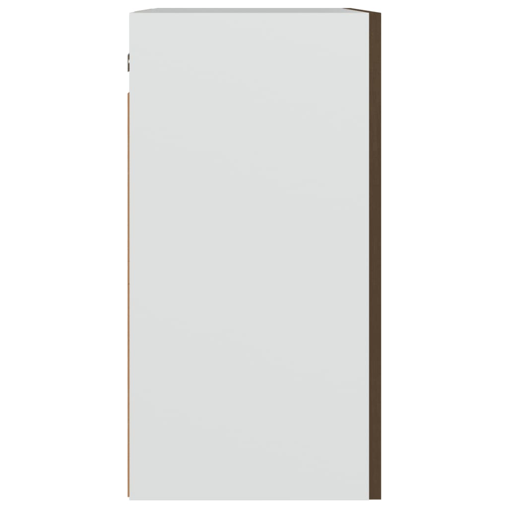 Dulap suspendat, stejar maro, 50x31x60 cm, lemn prelucrat