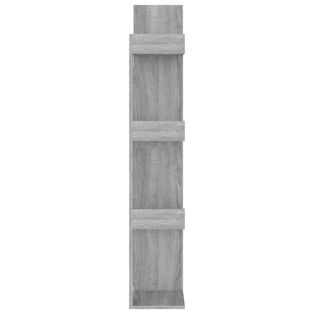 Bibliotecă, sonoma gri, 48x25,5x140 cm, lemn prelucrat