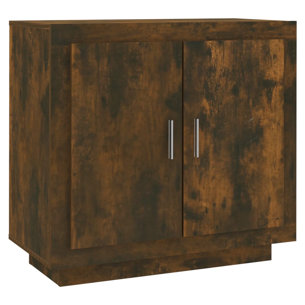 Dulap, stejar fumuriu, 80x40x75 cm, lemn prelucrat