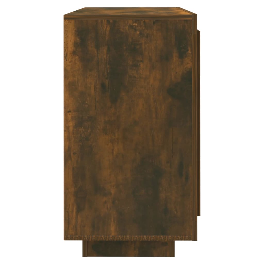 Dulap, stejar fumuriu, 80x40x75 cm, lemn prelucrat