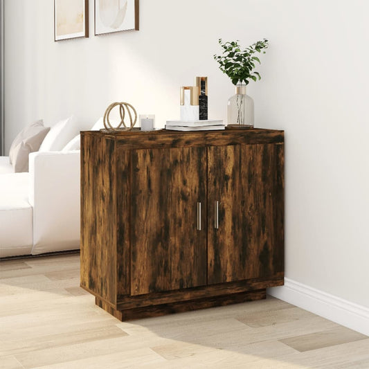 Dulap, stejar fumuriu, 80x40x75 cm, lemn prelucrat