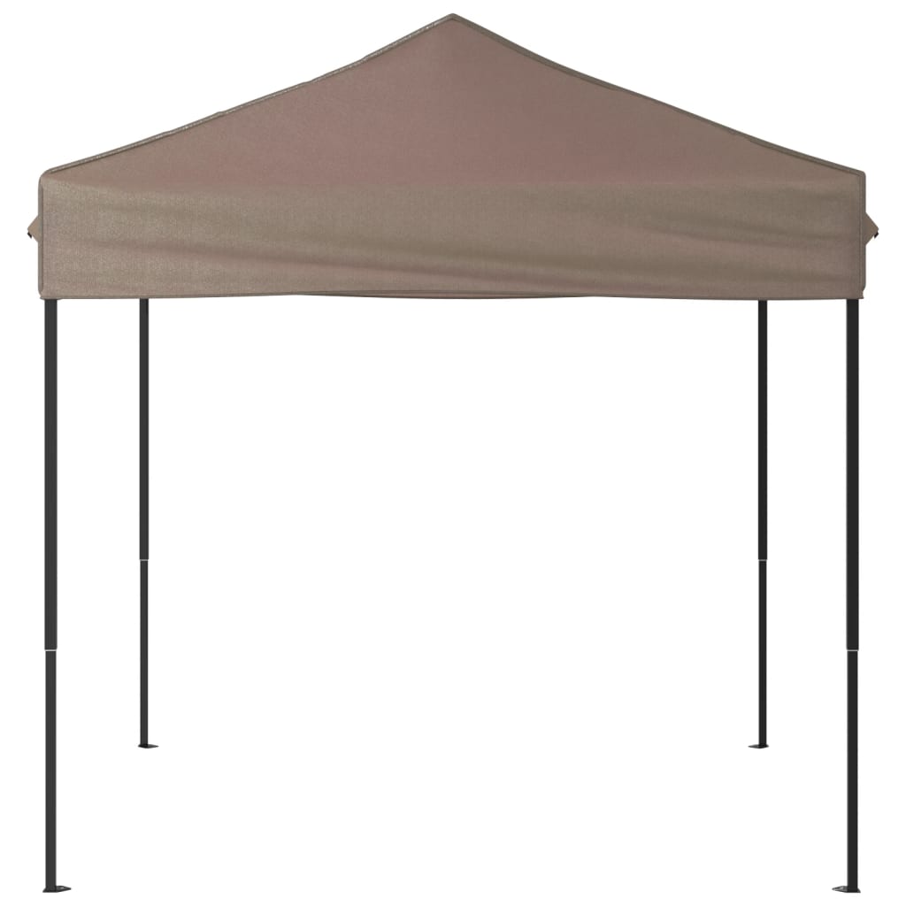 Cort pliabil pentru petrecere, gri taupe, 2x2 m