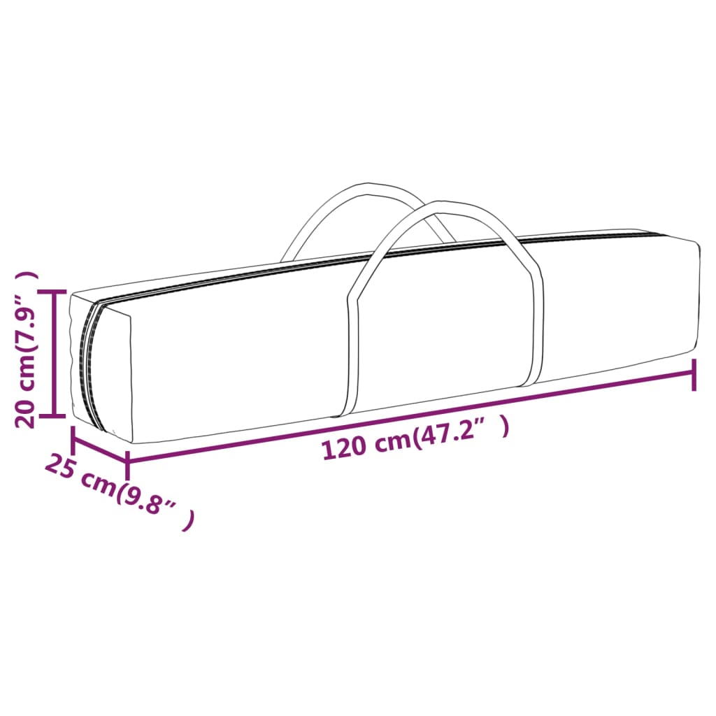 Cort pliabil pentru petrecere, albastru, 3x3 m