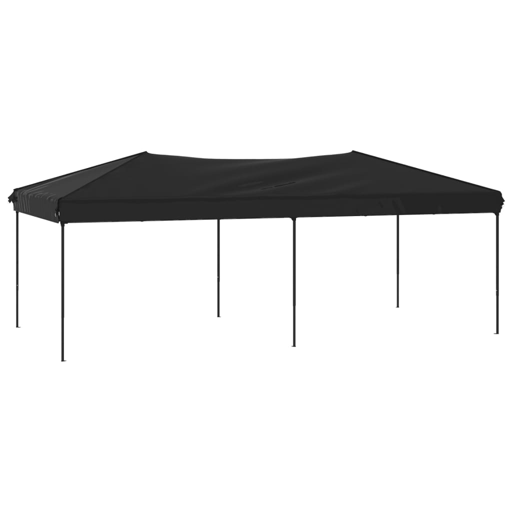 Cort pliabil pentru petreceri, negru, 3x6 m