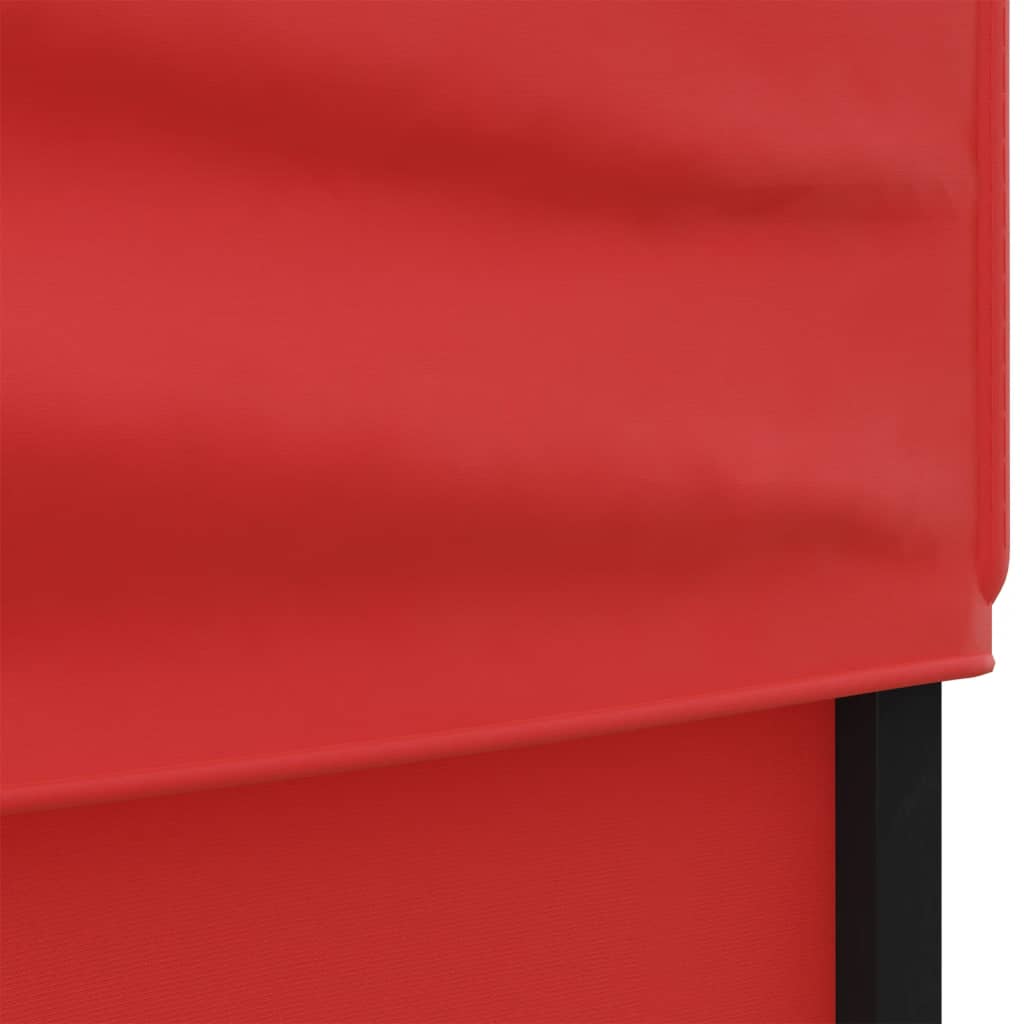 Folding party tent, side walls, red, 3x6 m