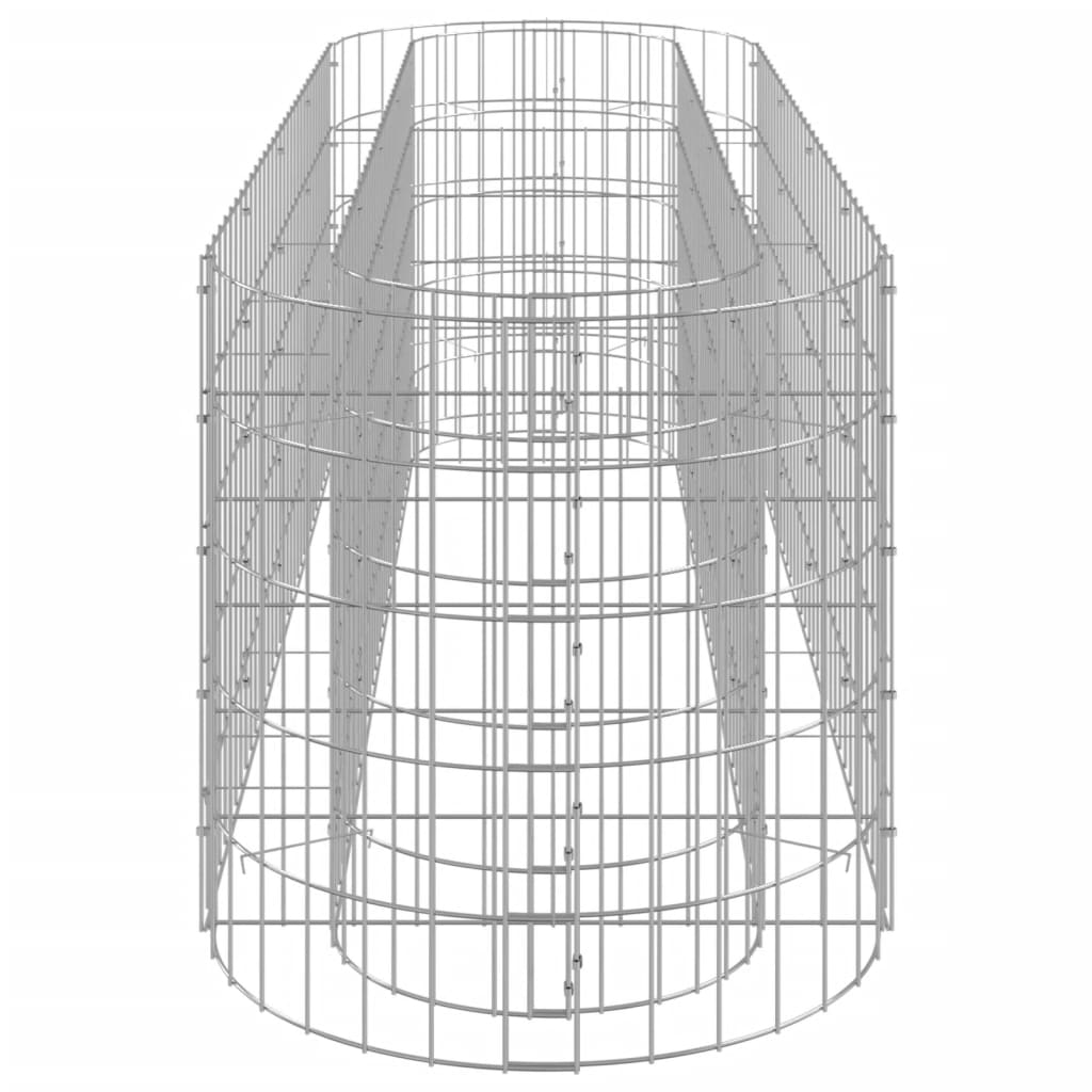 Strat înălțat gabion, 190x50x50 cm, fier galvanizat