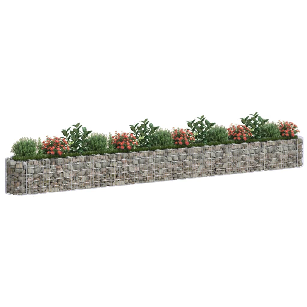 Strat înălțat gabion, 540x50x50 cm, fier galvanizat