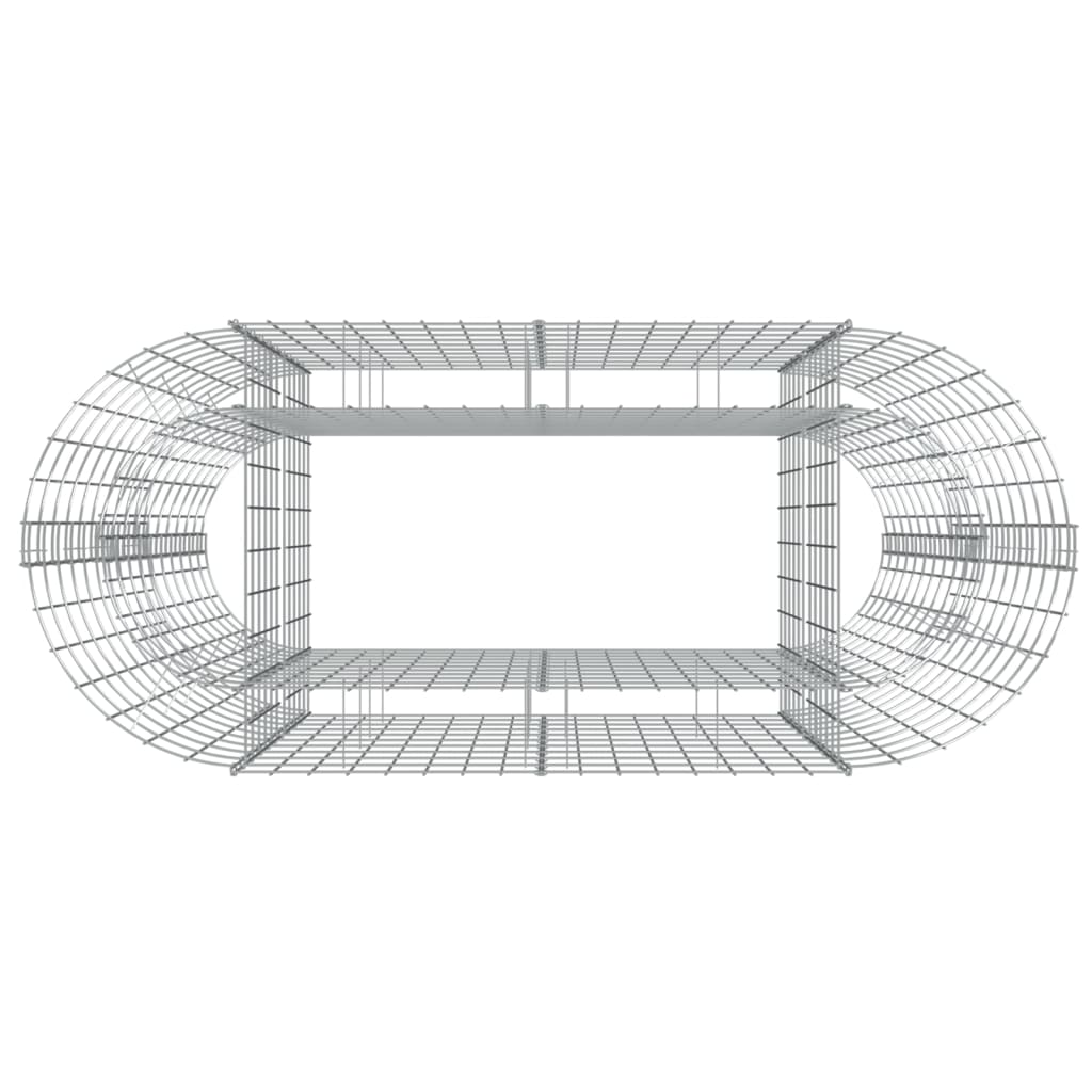 Strat înălțat gabion, 120x50x100 cm, fier galvanizat