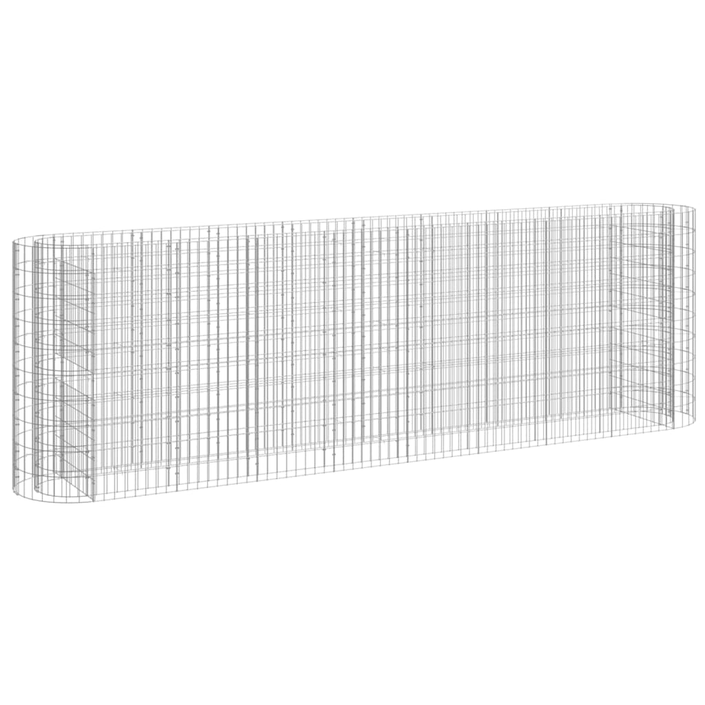 Strat înălțat gabion, 330x50x100 cm, fier galvanizat