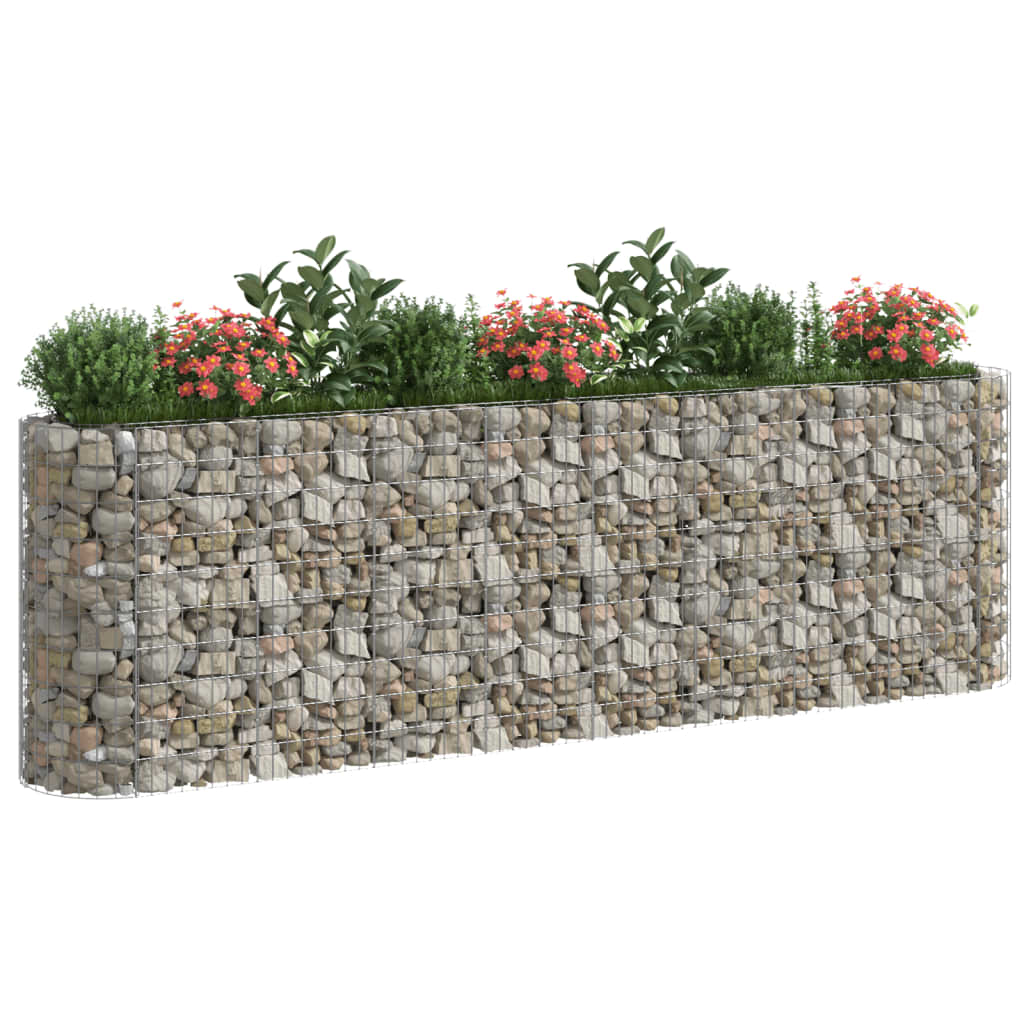 Strat înălțat gabion, 330x50x100 cm, fier galvanizat