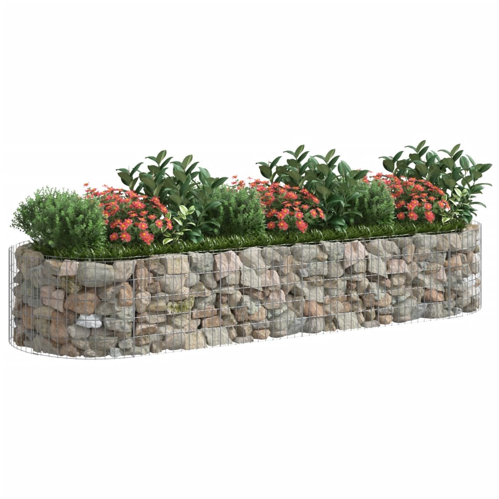 Strat înălțat gabion, 300x100x50 cm, fier galvanizat