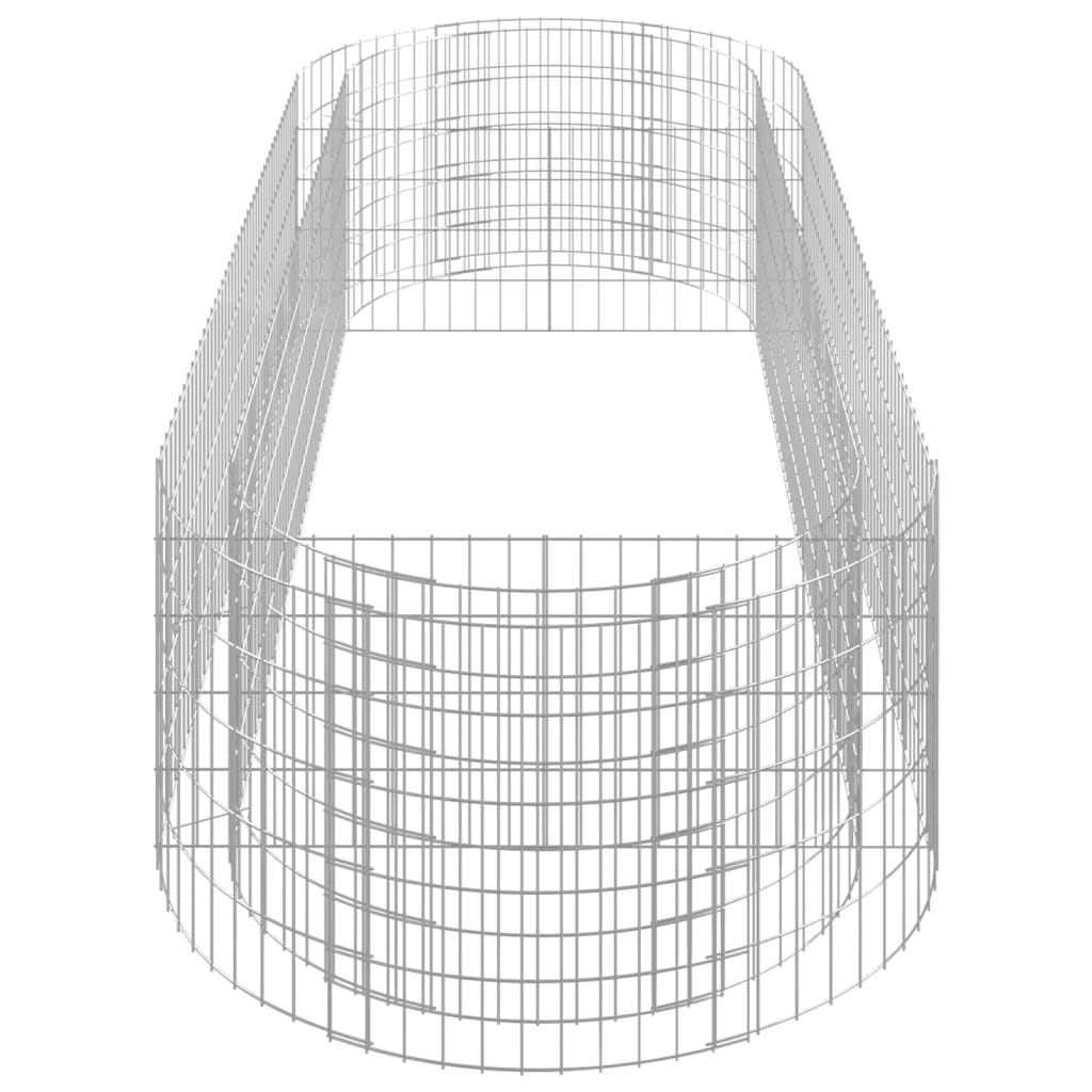 Strat înălțat gabion, 300x100x50 cm, fier galvanizat