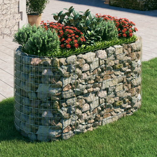 Strat înălțat gabion, 200x100x100 cm, fier galvanizat