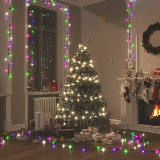 Instalație cu 400 LED-uri, pastel multicolor, 40 m, PVC