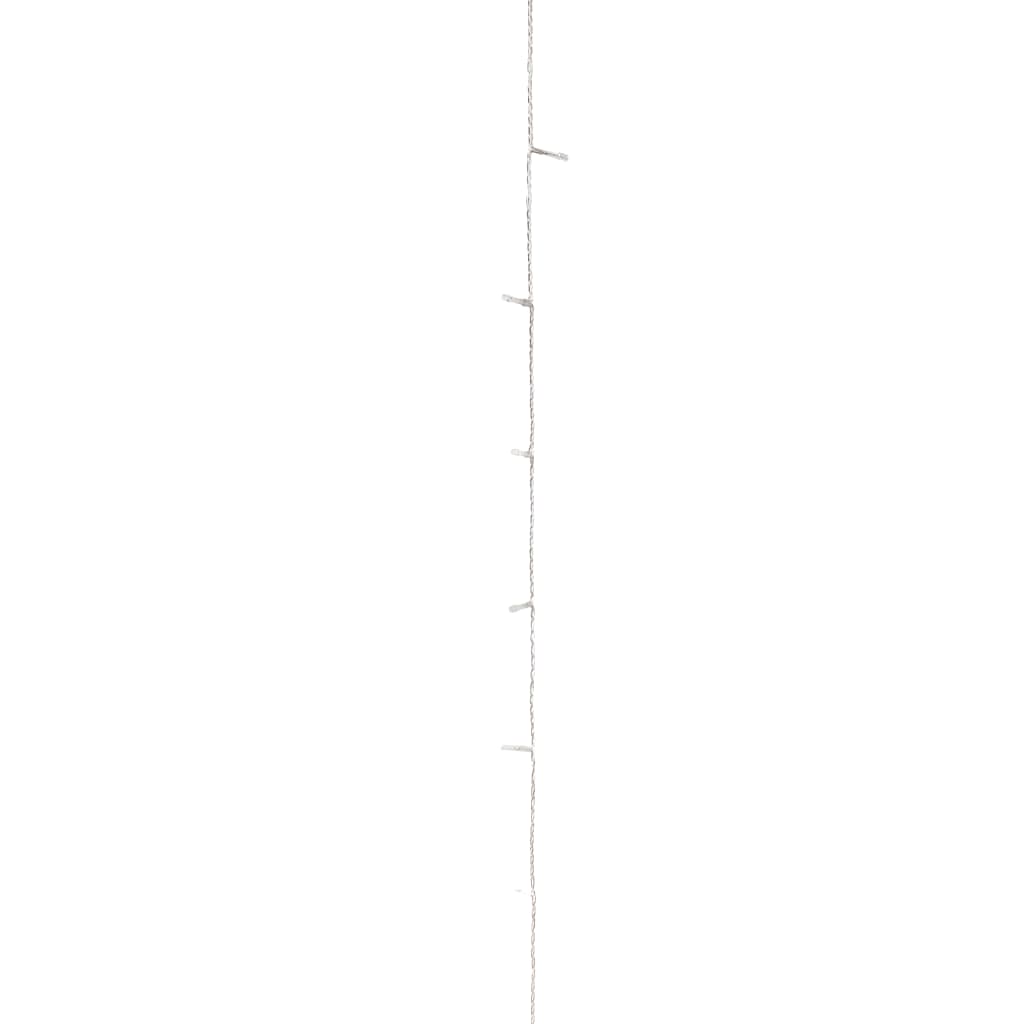 Instalație cu 2000 LED-uri, alb cald, 200 m, PVC