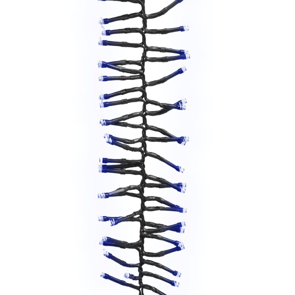 Instalație tip cluster cu 2000 LED-uri, albastru, 17 m, PVC