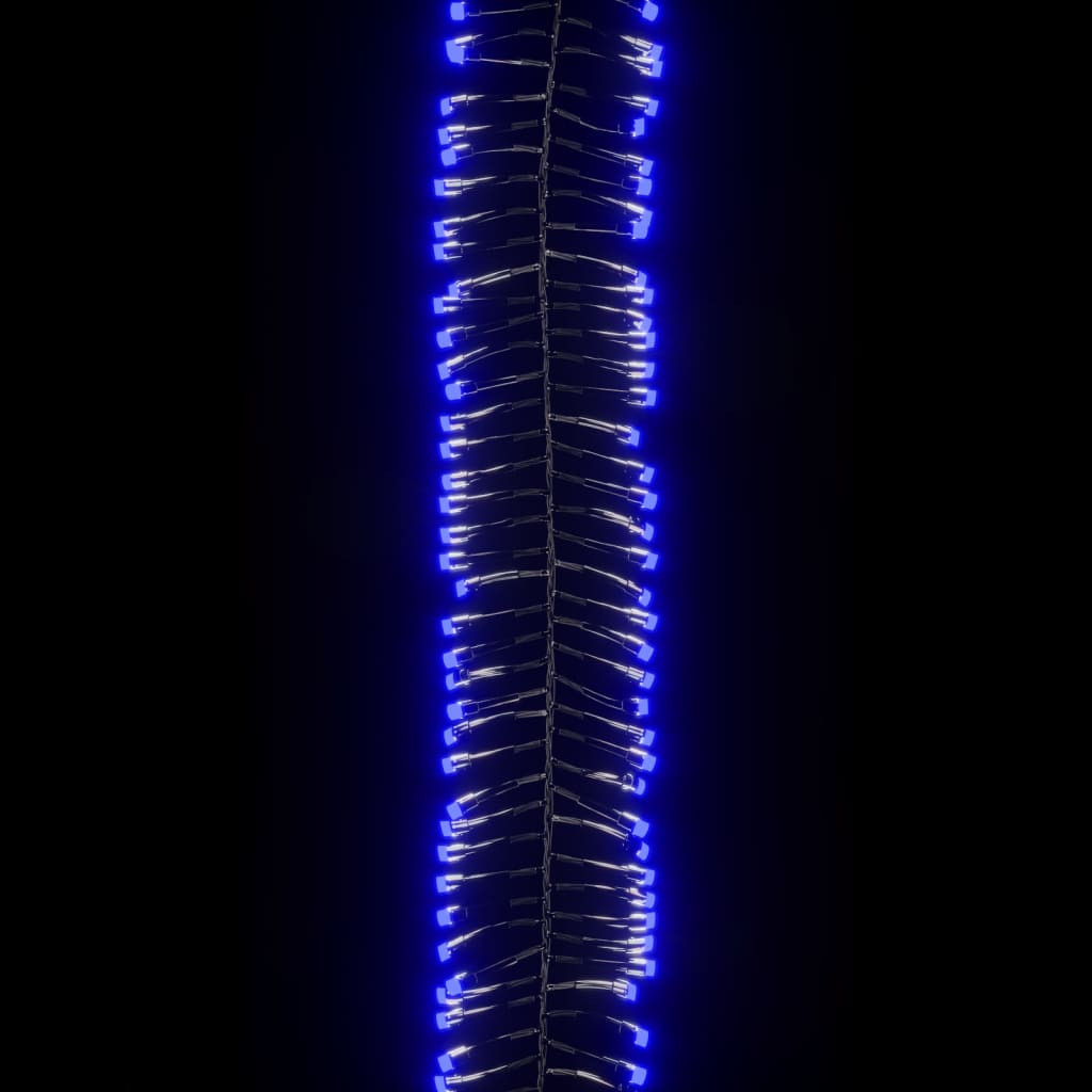Instalație tip cluster cu 2000 LED-uri, albastru, 17 m, PVC