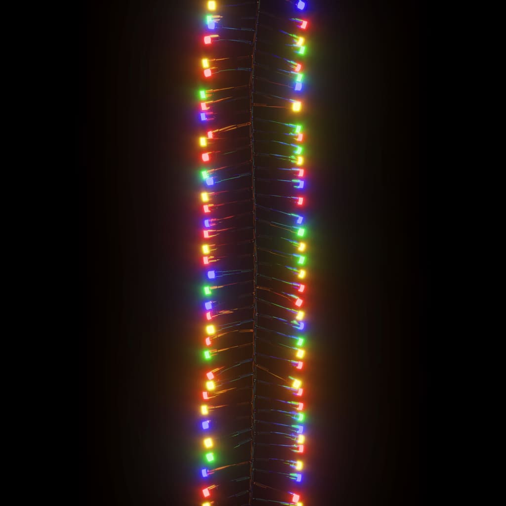 Instalație cluster cu 3000 LED-uri, multicolor, 23 m, PVC