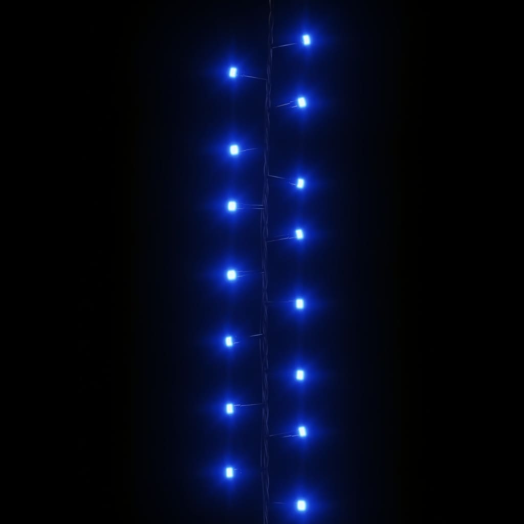 Instalație compactă cu 400 LED-uri, albastru, 13 m, PVC