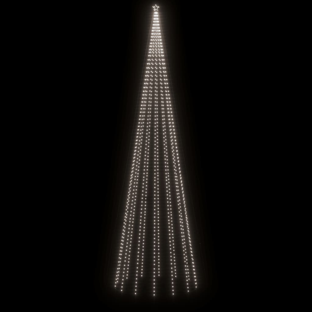 Brad de Crăciun conic, 1134 LED-uri, alb rece, 230x800 cm