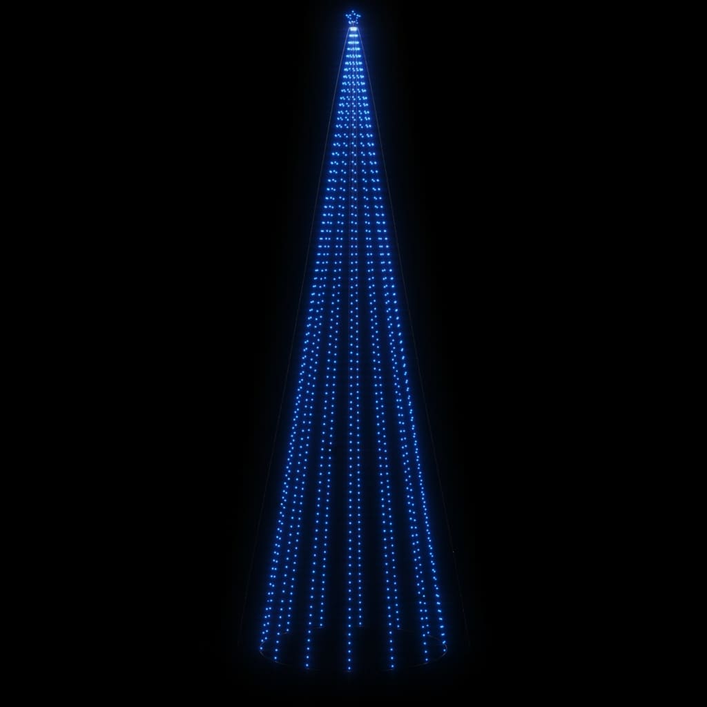 Brad de Crăciun conic, 1134 LED-uri, albastru, 230x800 cm