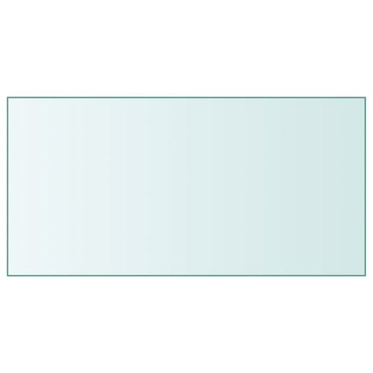 Blat de masă, transparent, 50x100 cm, sticlă securizată