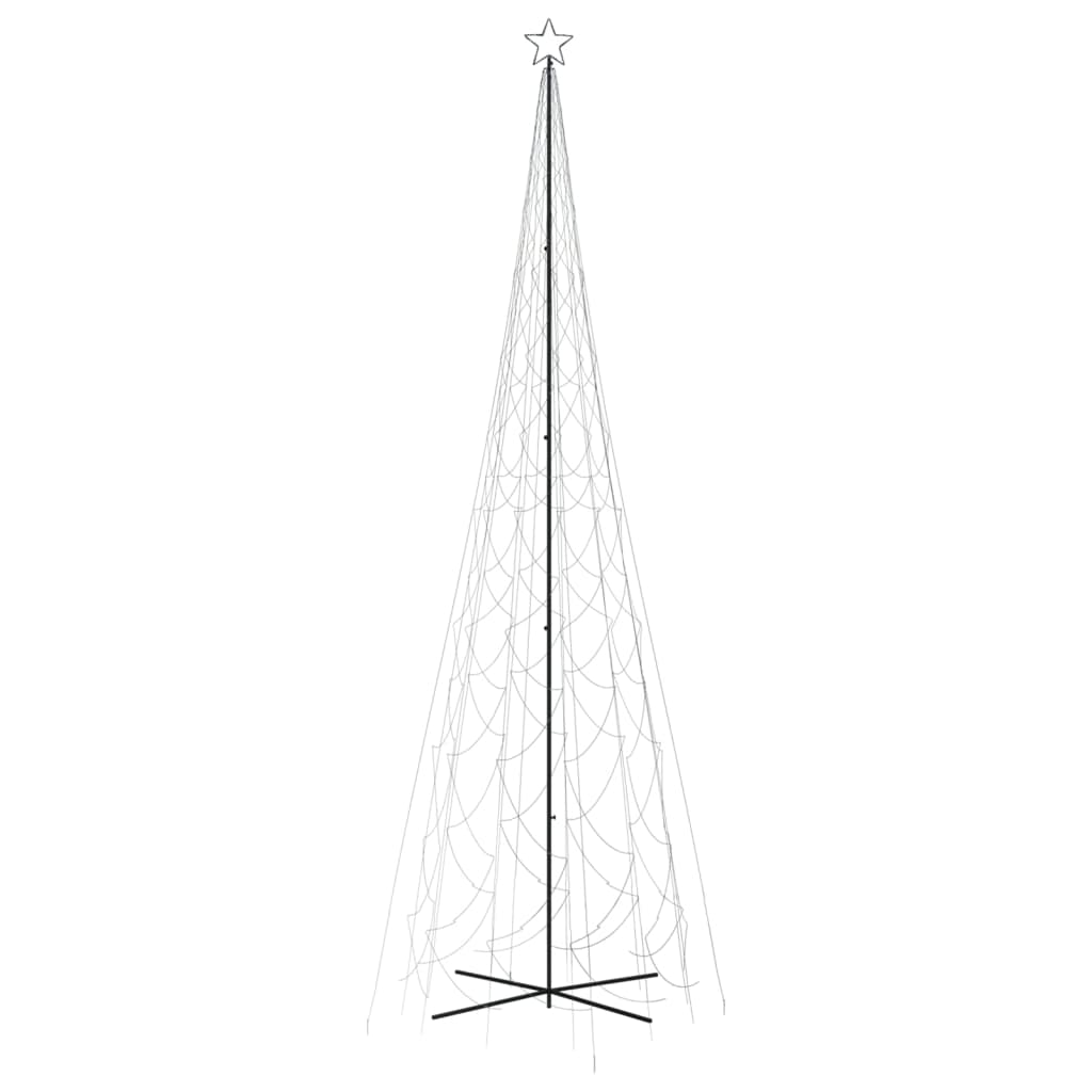 Brad de Crăciun conic, 3000 LED-uri, alb rece, 230x800 cm