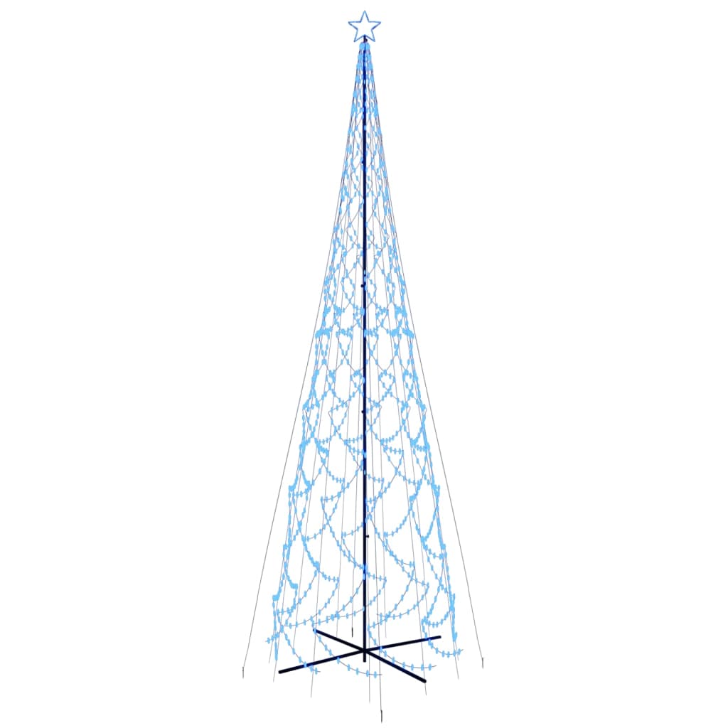 Brad de Crăciun conic, 3000 LED-uri, albastru, 230x800 cm