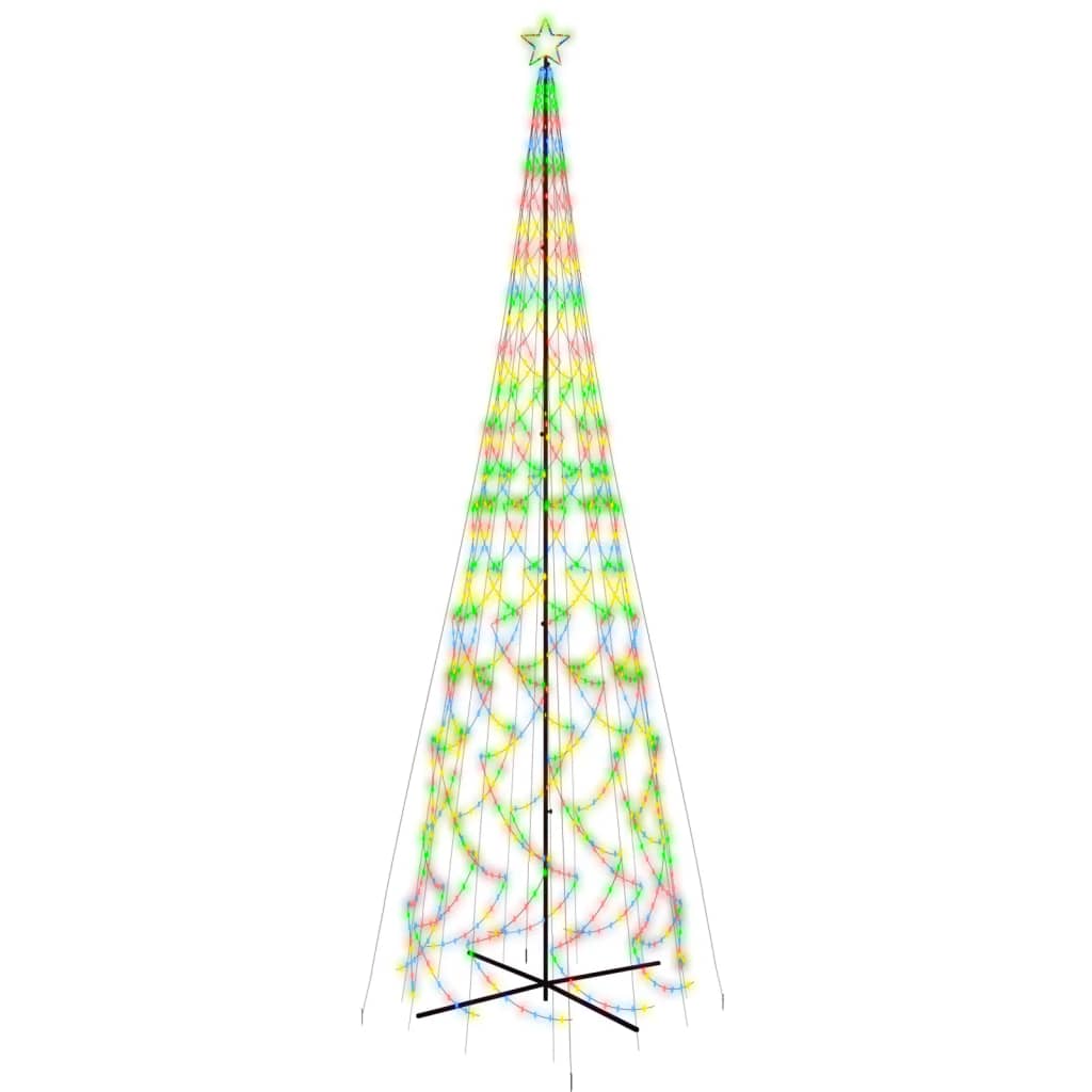 Brad de Crăciun conic, 3000 LED-uri, multicolor, 230x800 cm