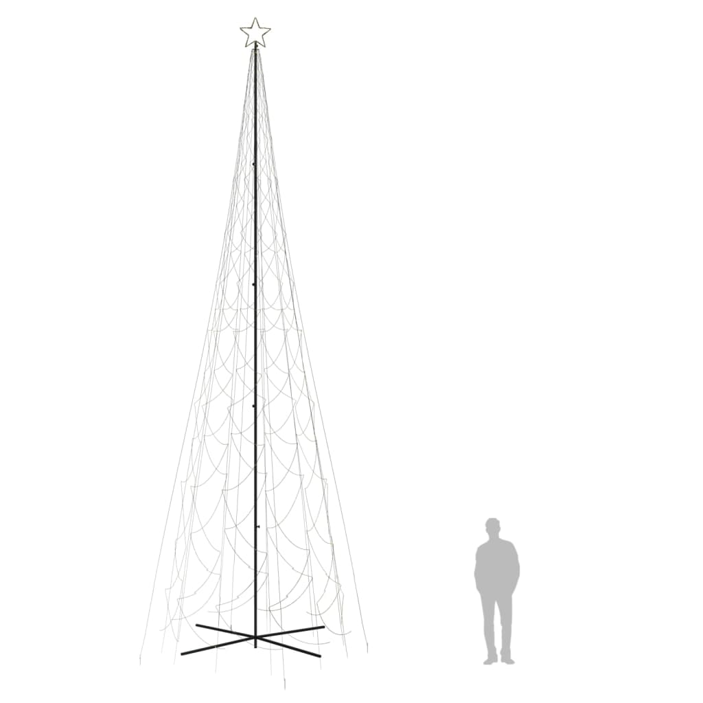 Brad de Crăciun conic, 3000 LED-uri, alb cald, 230x800 cm