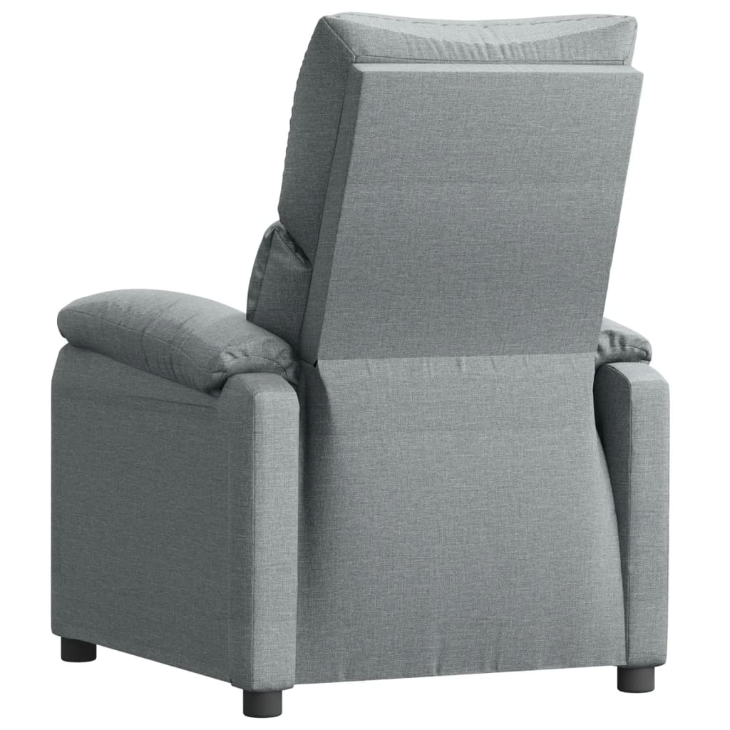 Fotoliu rabatabil, gri deschis, material textil
