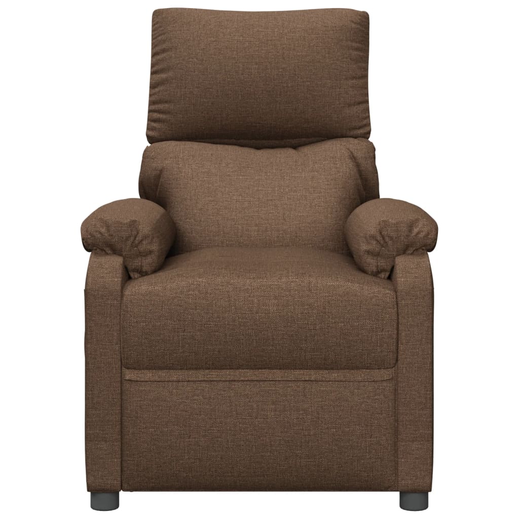 Fotoliu rabatabil, maro, material textil